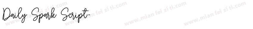 Daily Spark Script字体转换